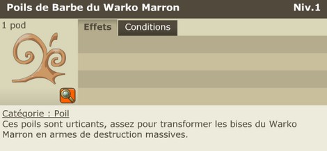 Poil de barbe Warko Marron